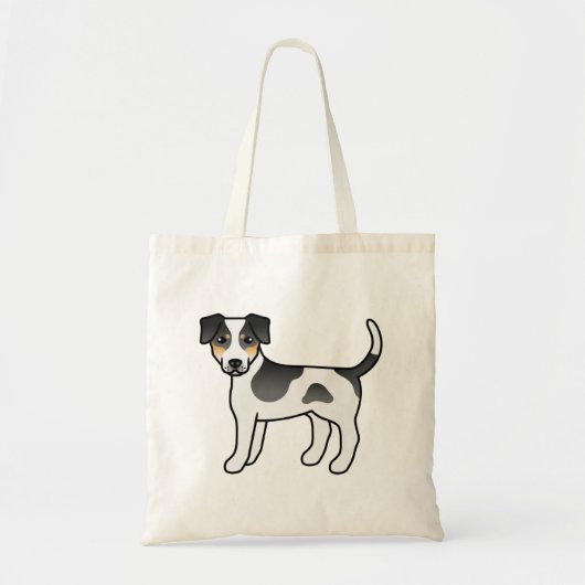 Tricolor Danish Farmdog Cute Cartoon Dog Tote Bag (Voorkant)