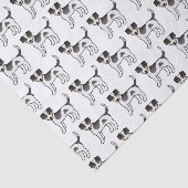 Tricolor Danish Farmdog Cute Dogs Pattern Tissuepapier (Detail)