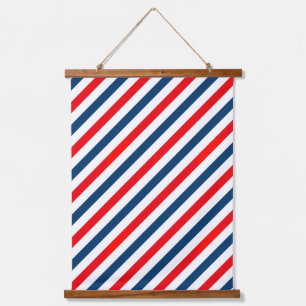 Tricolor diagonale strepen hangend wandkleed