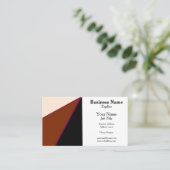 Tricolor Driehoeken Generiek Aanpasbaar Visitekaartje (Staand voorkant)