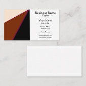 Tricolor Driehoeken Generiek Aanpasbaar Visitekaartje (Voorkant / Achterkant)