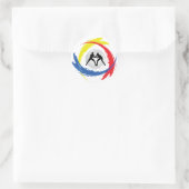 Tricolor Emblem Ronde Sticker (Tas)