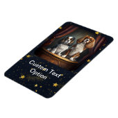 Tricolor en Blenheim Cavalier King Charles Magneet (Linkerzijde)