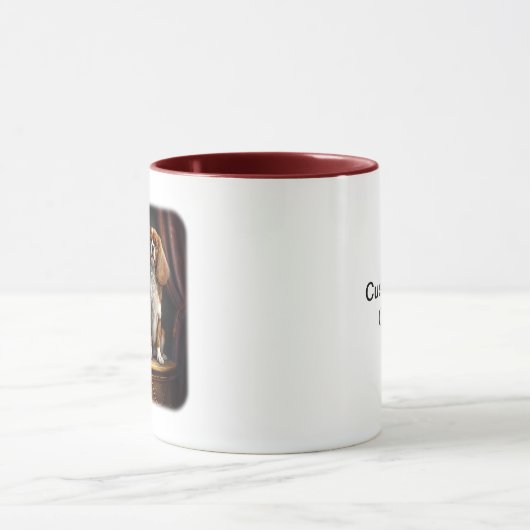 Tricolor en Blenheim Cavalier King Charles Mok (Midden)