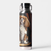 Tricolor en Blenheim Cavalier King Charles Waterfles (Achterkant)