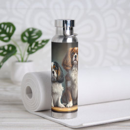 Tricolor en Blenheim Cavalier King Charles Waterfles