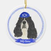 Tricolor Engels Springer Spaniel Chanoeka Keramisch Ornament (Voorkant)