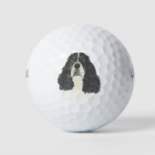 Tricolor English Springer Spaniel Golfballen (Voorkant)