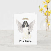 Tricolor English Springer Spaniel Sympathie Kaart (Gele Bloem)