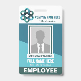 Tricolor fotomedewerker om het even welke identite badge