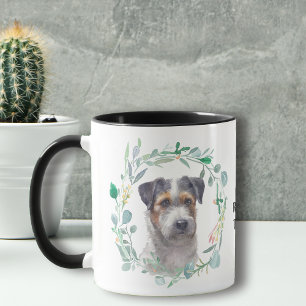 Tricolor Jack Russell Terrier Krans Koffie Mok