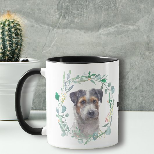 Tricolor Jack Russell Terrier Krans Koffie Mok