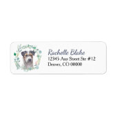 Tricolor Jack Russell Terrier Wreath Etiket (Voorkant)