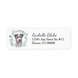 Tricolor Jack Russell Terrier Wreath Etiket