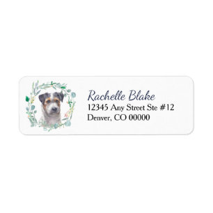 Tricolor Jack Russell Terrier Wreath Etiket