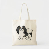 Tricolor Japanse Chin Cute Dog Tote Bag (Voorkant)