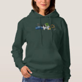 Tricolor Papillon met kleurrijke voedingsapparatuu Hoodie (Voorkant)