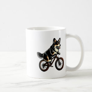 Tricolor Pembroke Welsh Corgi-hondenliefhebber Ber Koffiemok