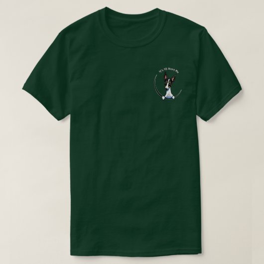 Tricolor Rat Terrier IAAM Pocket T-shirt (Design voorkant)