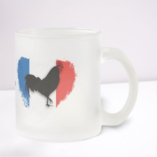 Tricolor Rooster Matglas Koffiemok