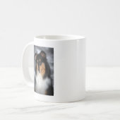 Tricolor Rough Coat Collie Koffiemok (Voorkant links)