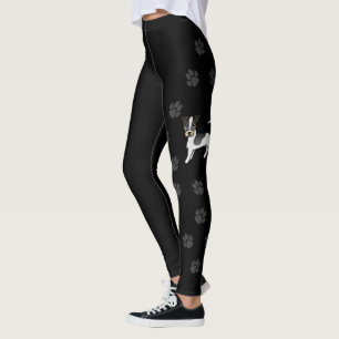 Tricolor Rough Coat Jack Russell Terrier & Pootafd Leggings