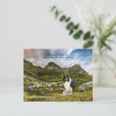 Tricolor Rough Collie - Collectibel Briefkaart (Staand voorkant)