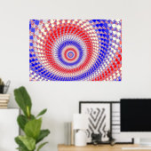 Tricolor Roundalls Poster (Thuiskantoor)
