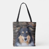 Tricolor Sheltie Tote Bag (Achterkant)