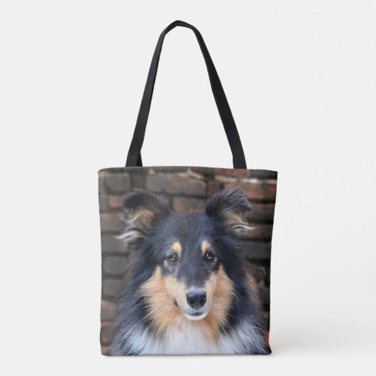 Tricolor Sheltie Tote Bag (Achterkant)
