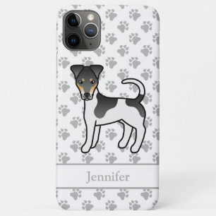 Tricolor Smooth Fox Terrier Cute Dog & Name Case-Mate iPhone Case