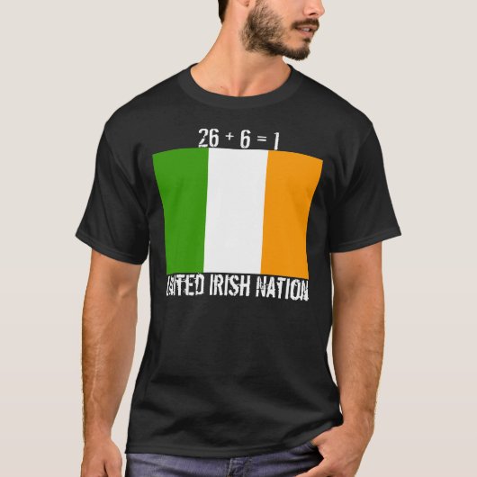 Tricolor, Verenigde Ierse natie T-shirt (Voorkant)