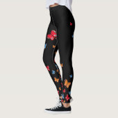Tricolor vlinder Leggings (Links)