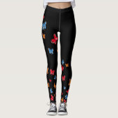 Tricolor vlinder Leggings (Voorkant)