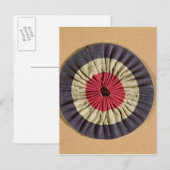 Tricolore rosette briefkaart (Voorkant / Achterkant)