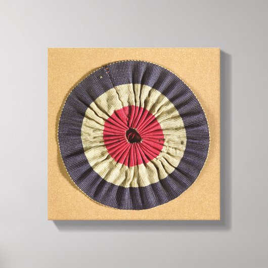 Tricolore rosette canvas afdruk (Voorkant)