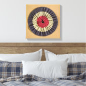 Tricolore rosette canvas afdruk (Insitu (Slaapkamer))