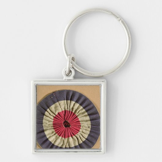 Tricolore rosette sleutelhanger (Voorkant)