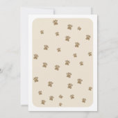 Tricolored Calico Cat Baby shower Kaart (Achterkant)