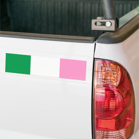 Tricolorvlag voor Newfoundland (Canada) Bumpersticker (Op Truck)