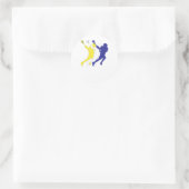TricolorYWB.ai Ronde Sticker (Tas)