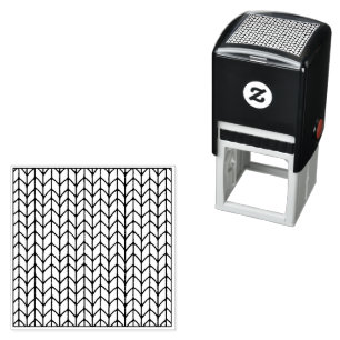 TRICOTSTEEK 1,5" Zelfinkende rubberen stempel
