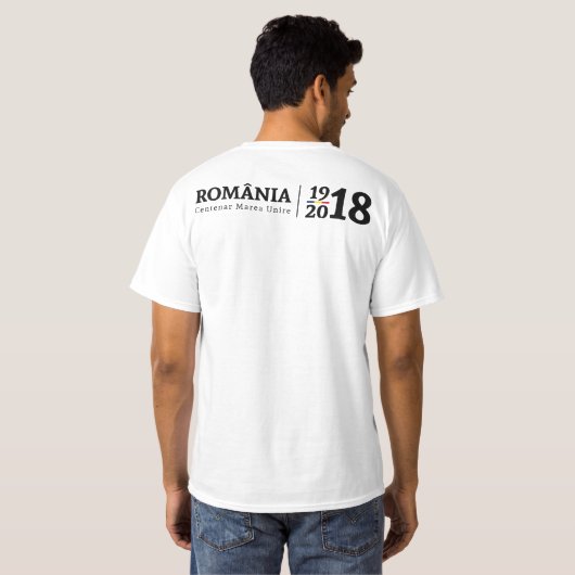 Tricou Centenar Romania - Regele Ferdinand - 18IN1 T-shirt (Achterkant volledig)