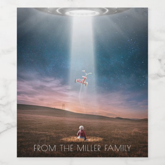 Tricycle Abduction Wijn Etiket (Enkel label)