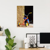 Tricycle Bike van Vintage Poster (Thuiskantoor)