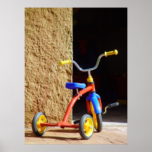 Tricycle Bike van Vintage Poster (Voorkant)