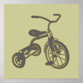 Tricycle Graphic voor kinderen Poster (Voorkant)