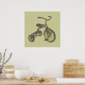 Tricycle Graphic voor kinderen Poster (Keuken)