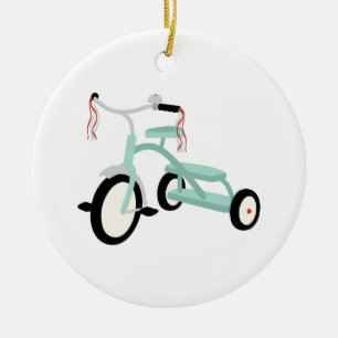 Tricycle Keramisch Ornament