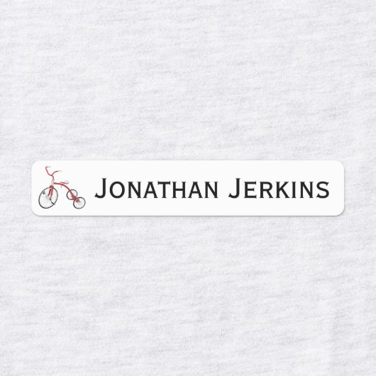 Tricycle of IJzer on Logo Labels (Design 2)